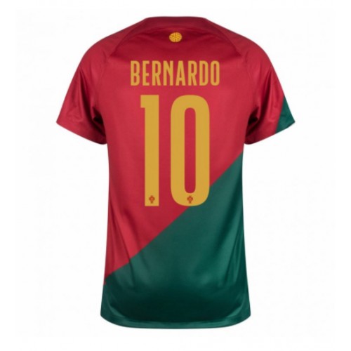 Portugal Bernardo Silva #10 Replica Home Shirt World Cup 2022 Short Sleeve